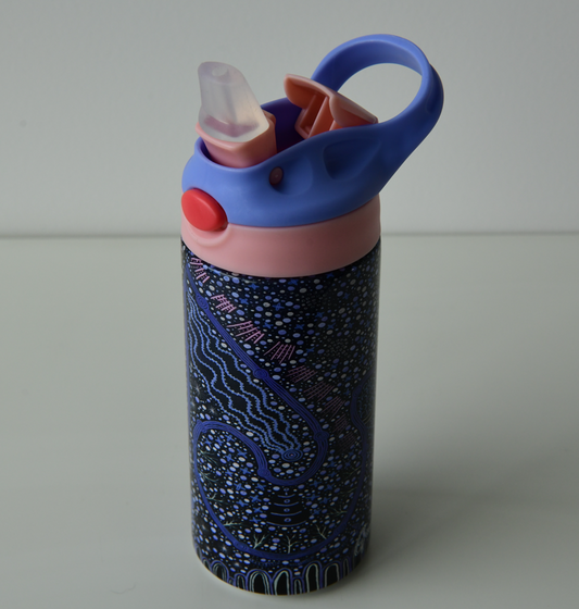 Handy Waterbottle, Footprints to Love, Purple