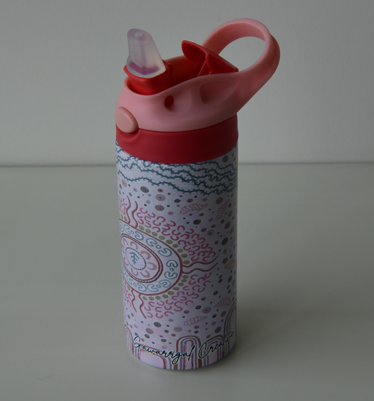 Handy Bottle, Rise to the Yellow Belly Fish, Light Pink