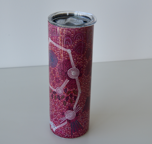 Water Bottle, Sacred Return, Dark Pink